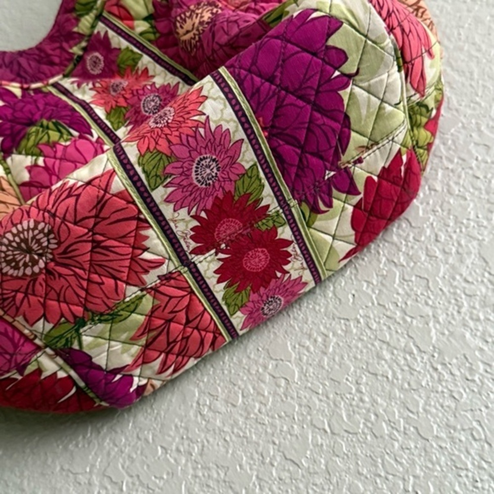 Vera Bradley Quilted Floral Shoulder Bag Pink Green Cottagecore Vintage Y2K - Picture 7 of 13